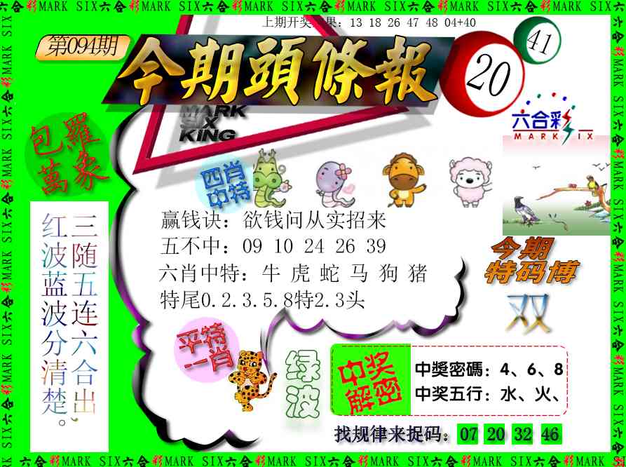 094期今期头条报[图]