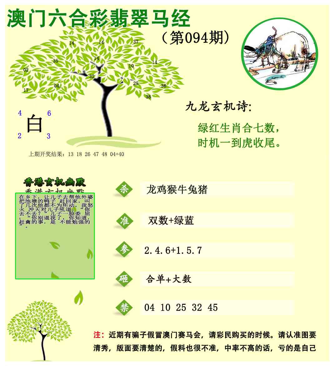 094期翡翠马经[图]